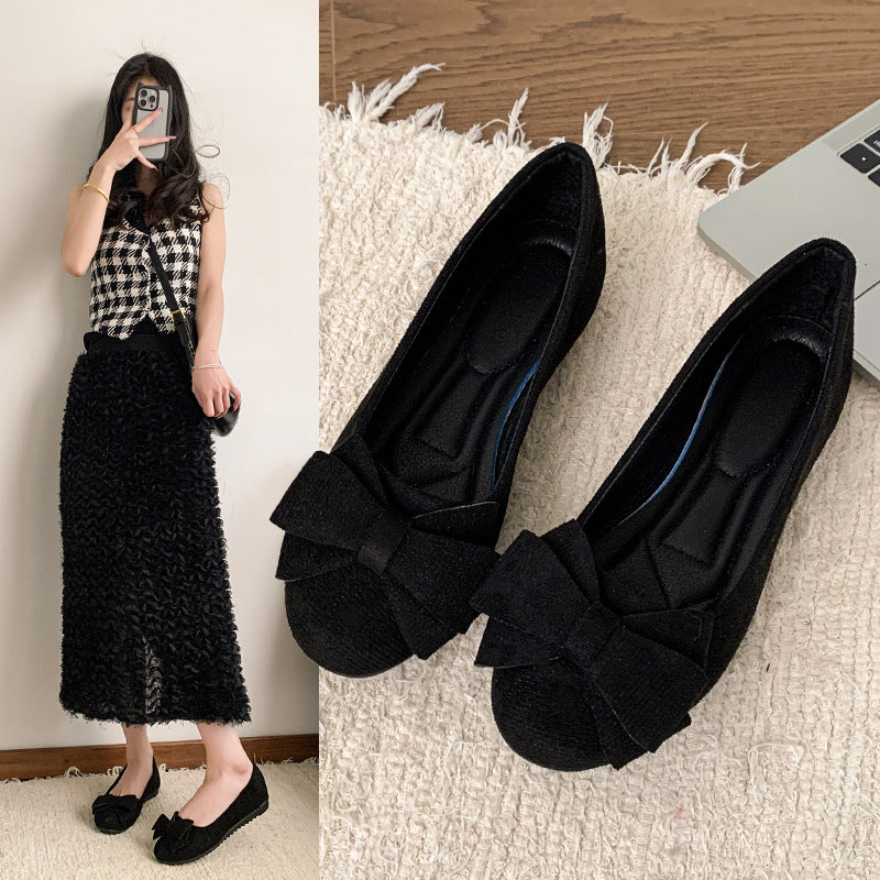 Fudus Damen Ballerinas - Weiches Fußbett & Schleifendetail