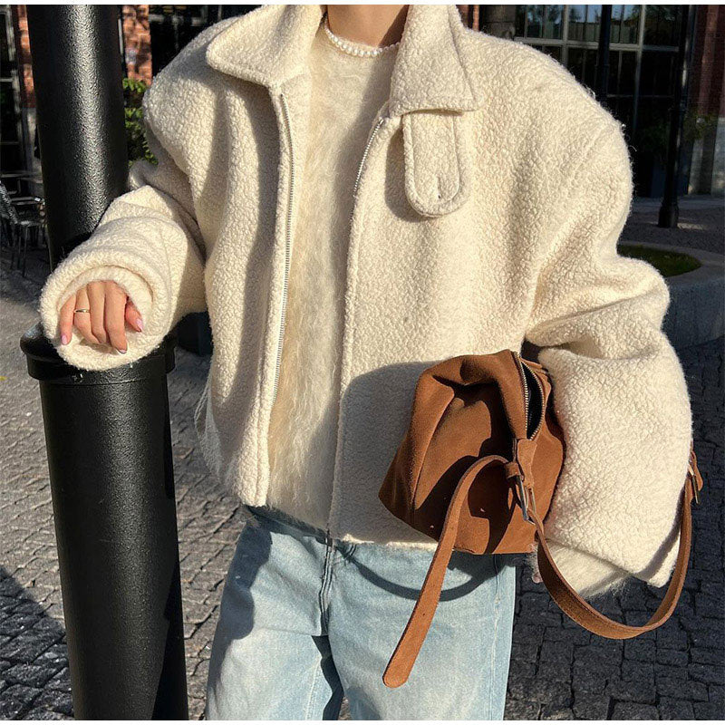 Damen Kuscheljacke im stylischen Oversized-Design Fudus