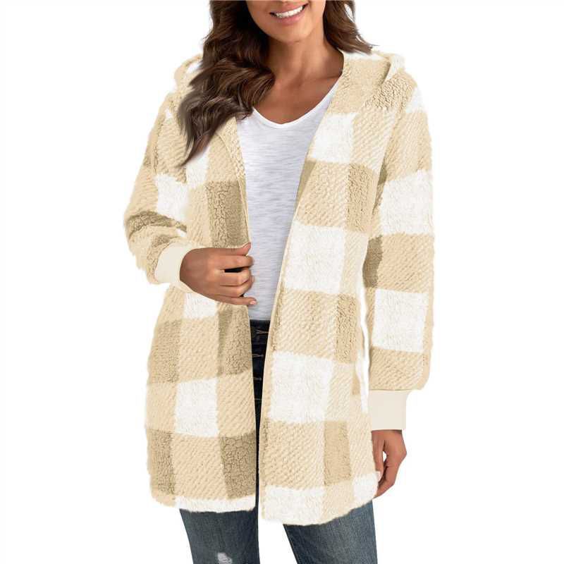 Damen Kuschelige Oversized Jacke Fudus
