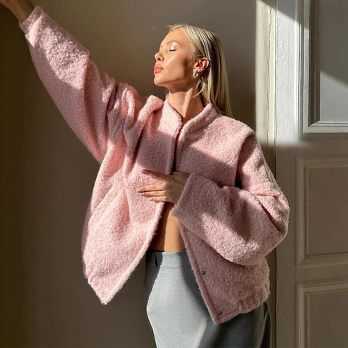 Damen Kuschelige Fleecejacke im modernen Design Fudus