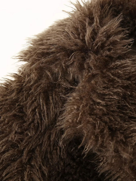 Damen Kuschelige Fleecejacke mit großzügigem Kragen und weichem Innenfutter Fudus