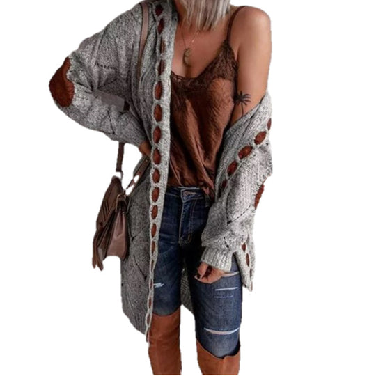 Damen Langstrickjacke Fudus