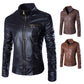 Herren Lederjacke im Biker-Stil Fudus