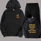 Damen Hoodie- und Jogginghose-Set mit motivierendem Schriftzug und lässigem Schnitt Fudus
