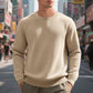 Herren warmer Pullover mit strukturiertem Gewebe und Rundhalsausschnitt Fudus