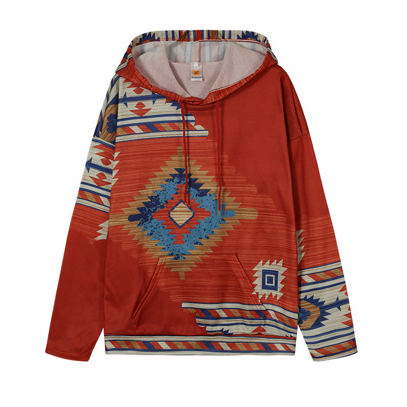 Damen Kapuzenpullover mit innovativem Tribal-Design und bequemer Passform Fudus