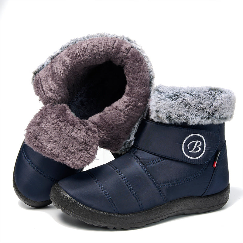 Damen isolierte Winterstiefel mit praktischer Klettverschluss und warmem Fleece-Futter Fudus
