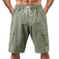 Cargo-Shorts Herren Elastischer Bund Seitentaschen
