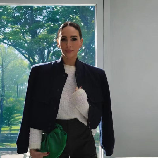 Damen kurze Utility-Jacke Fudus