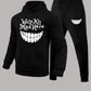 Damen Hoodie- und Jogginghose-Set mit kreativem Grafikdruck Fudus