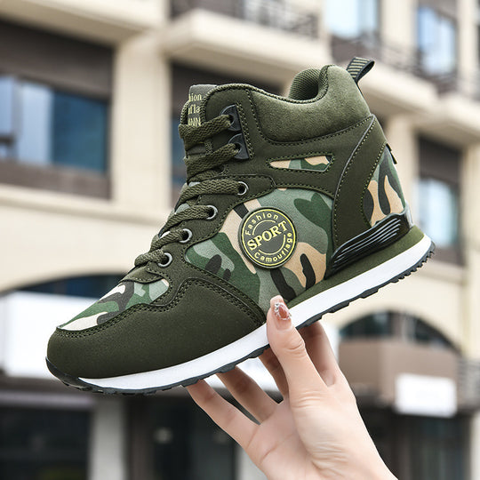 Damen High-Top Sneaker im Camouflage-Design Fudus