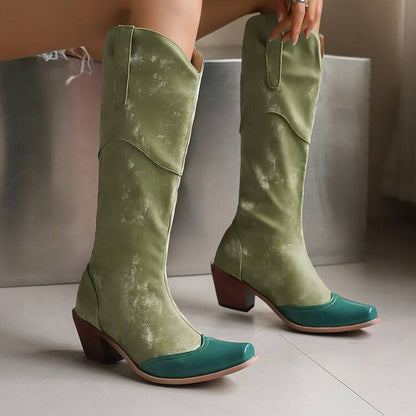 Damen Cowboystiefel mit modernem Design und wertvollen Details Fudus