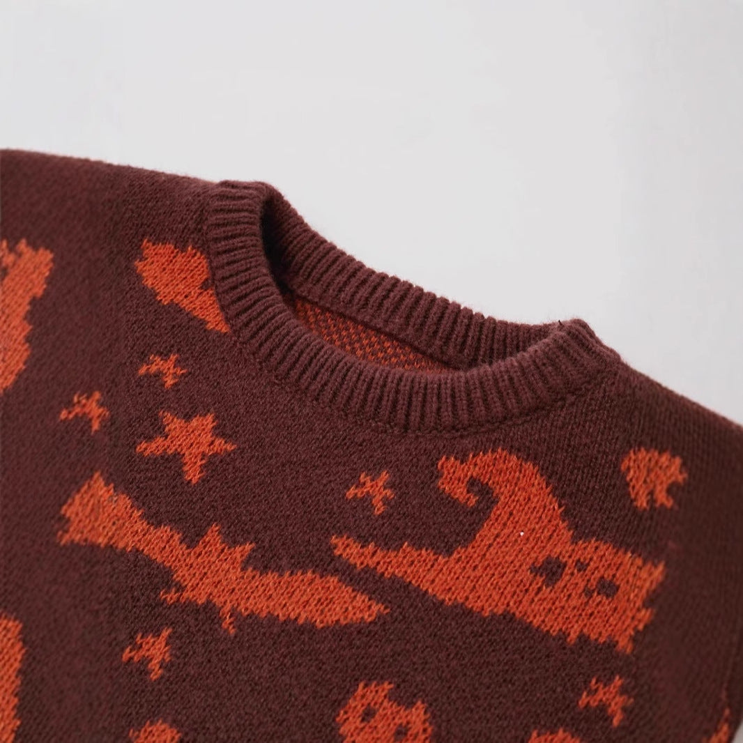 Damen Halloween Pullover Fudus