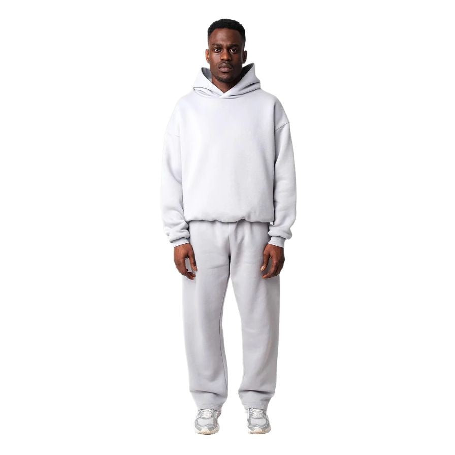 Damen Hoodie- und Jogginghose-Set mit hohem Kragen und elastischem Bund Fudus