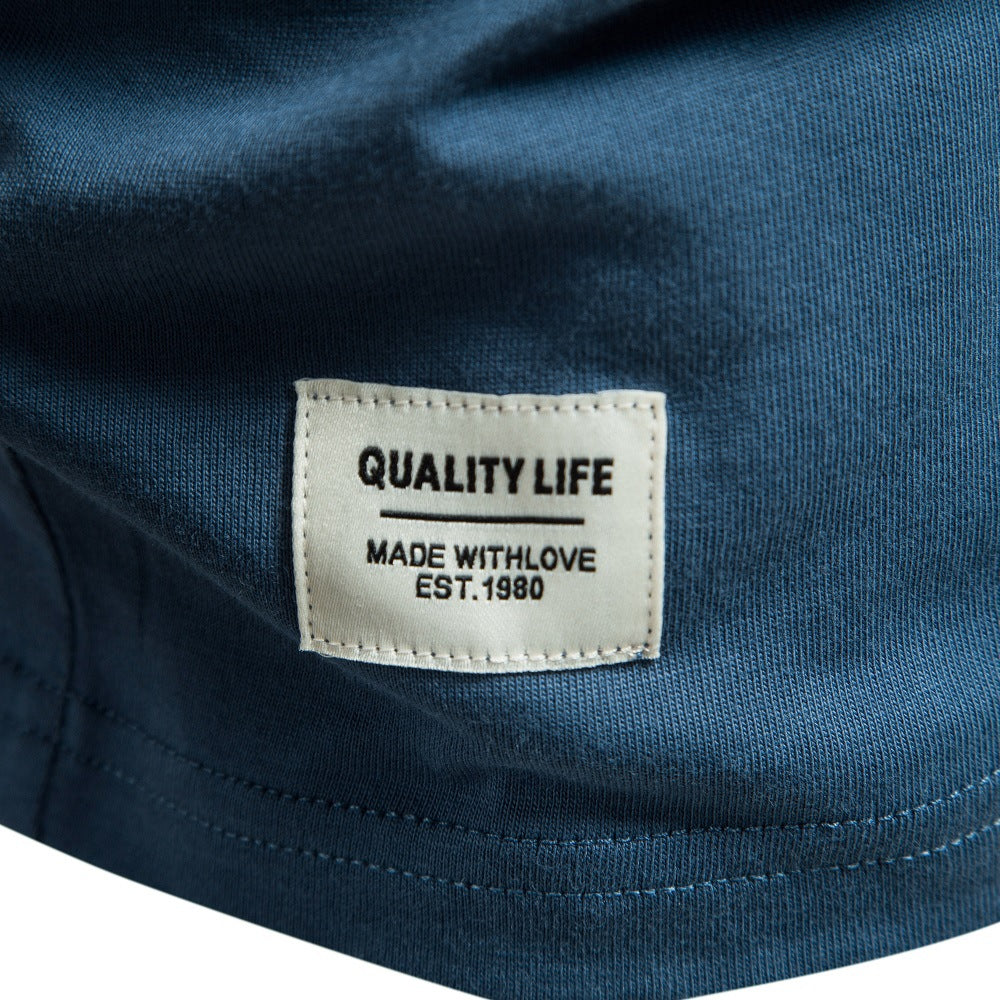 Herren Poloshirt Stehkragen