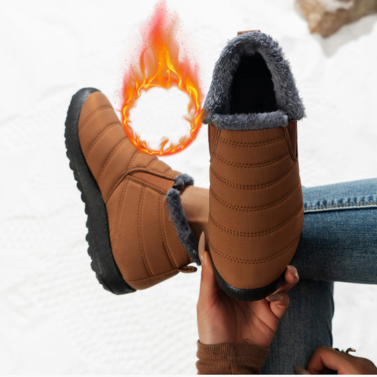 Damen Komfortable Winterboots mit kuscheligem Futter und rutschfester Sohle Fudus