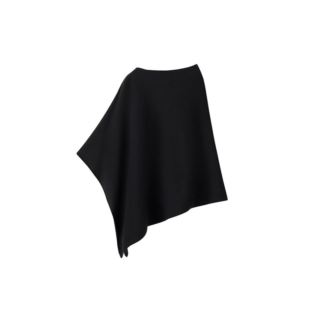 Damen Poncho Aus Weichem Hochwertigem Material Mit Elegantem Schnitt