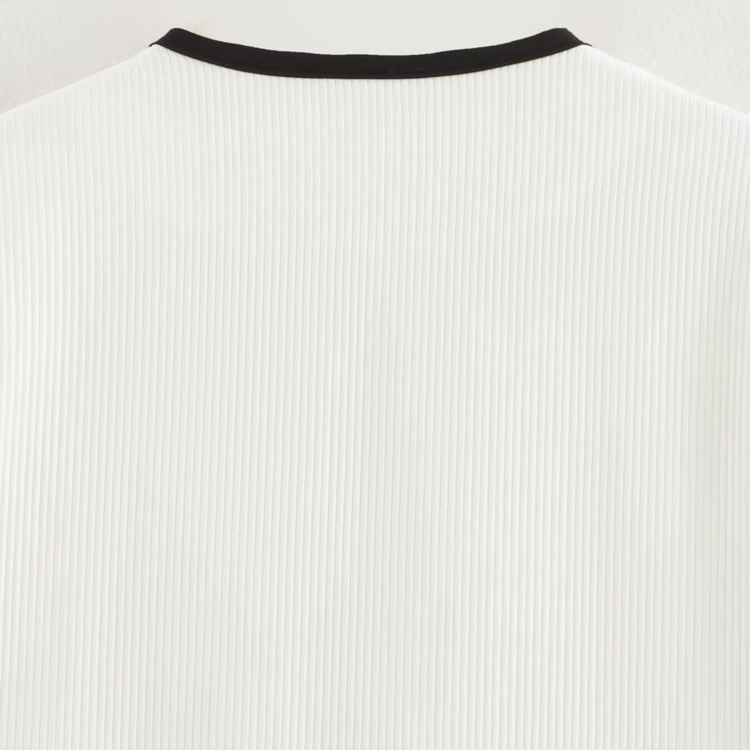 Damen lässige Jacke mit strukturiertem Material und dekorativen Taschen Fudus