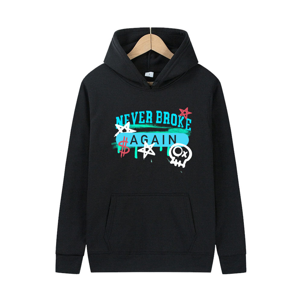 Damen Kapuzenpullover mit kreativem Motiv und Kängurutasche Fudus