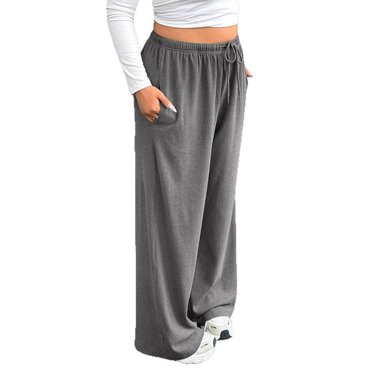 Damen lässige High-Waist Jogginghose Fudus
