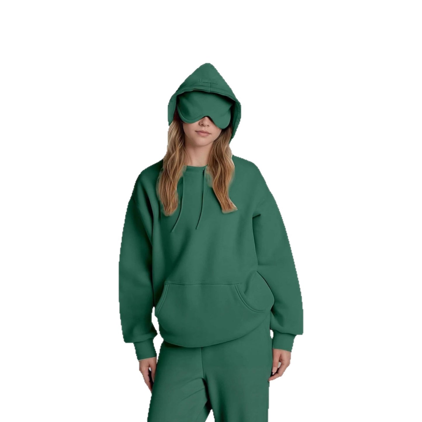 Damen Kapuzenpullover mit integrierter Schlafmaske Fudus