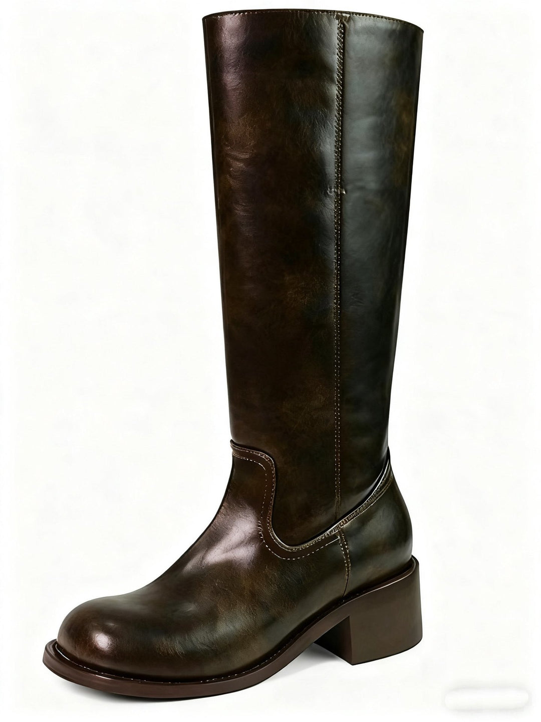 Damen Hohe Stiefel mit Blockabsatz Fudus