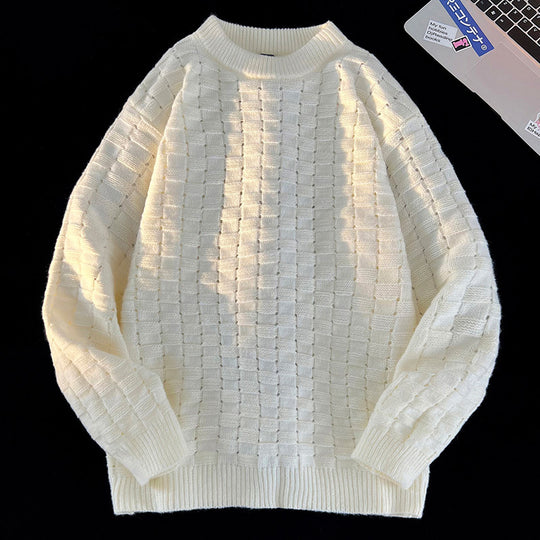 Damen Grobstrick Pullover mit modernem Design Fudus