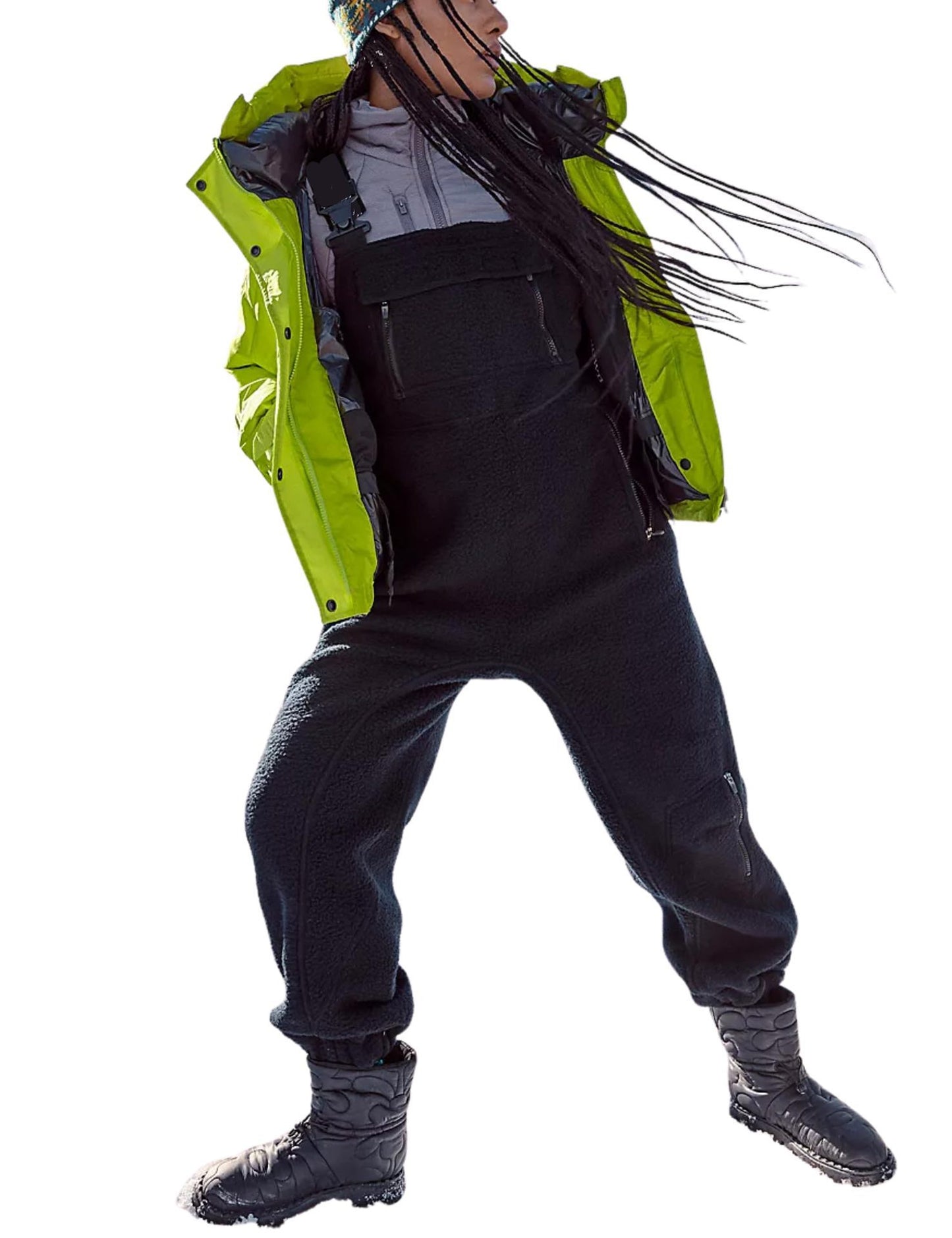 Latzhosen Damen Fleece Utility Warm