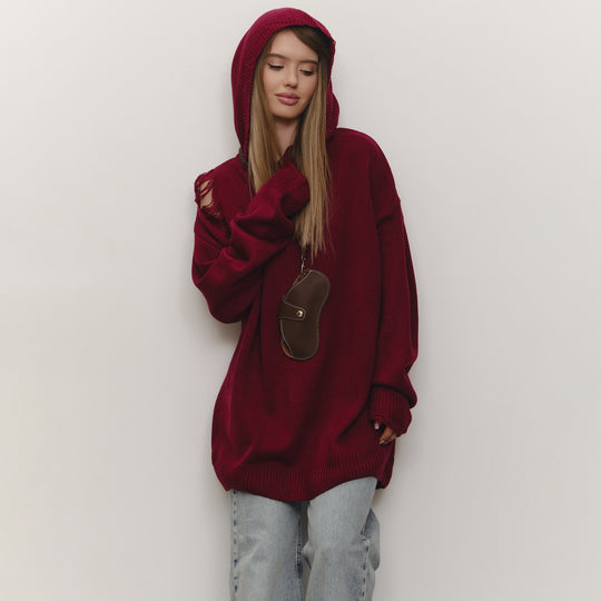 Damen Hoodie mit großzügigem Schnitt und trendigem Design Fudus