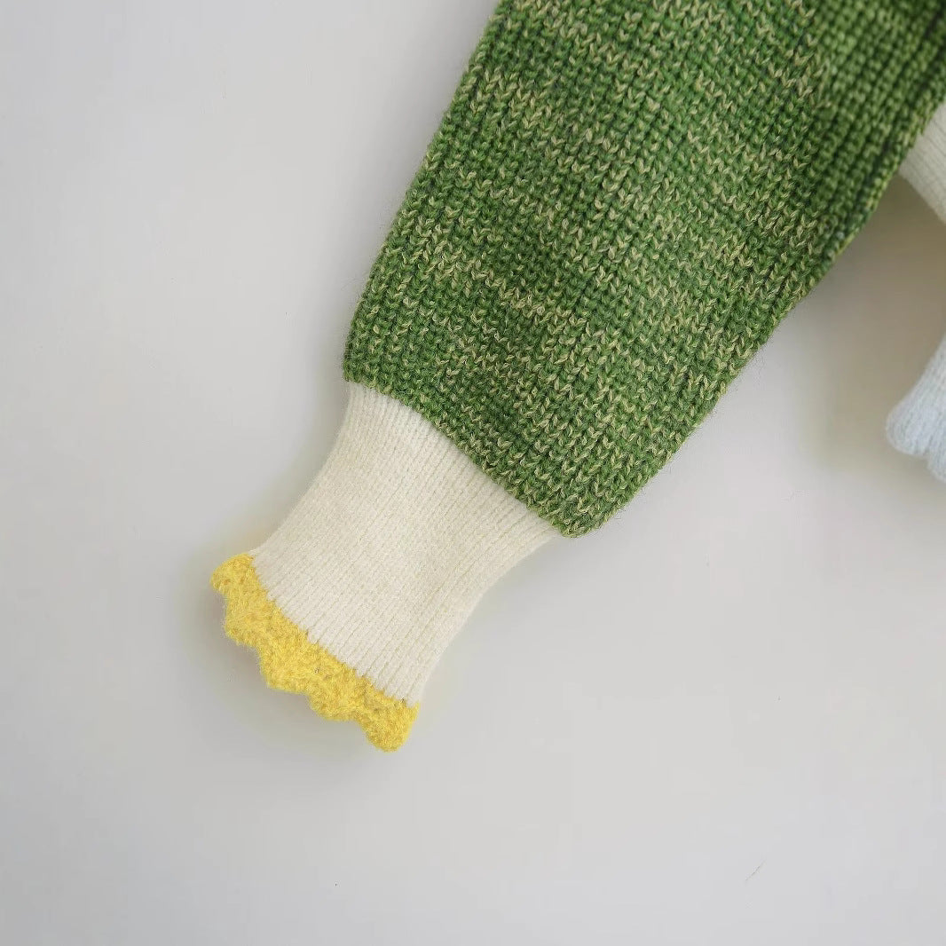 Damen kuscheliger Strickjacke mit elegantem Schalkragen und kontrastierender Taschen Fudus