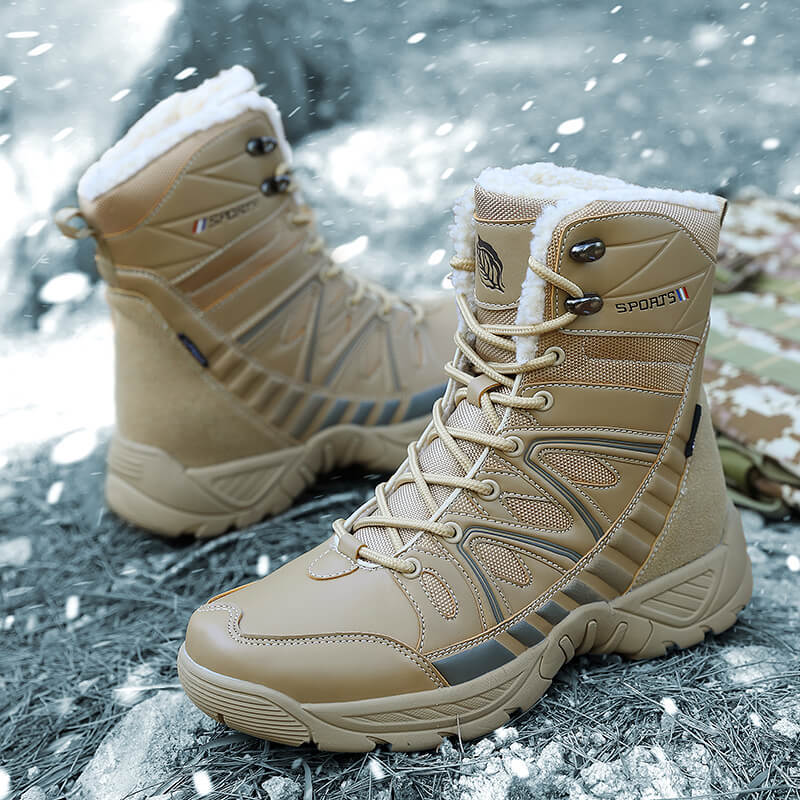Damen Isolierte Winterstiefel mit rutschfester Sohle und wärmendem Innenfutter Fudus