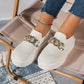 Damen Atmungsaktive Plattform Slipper Mit Kettendetail