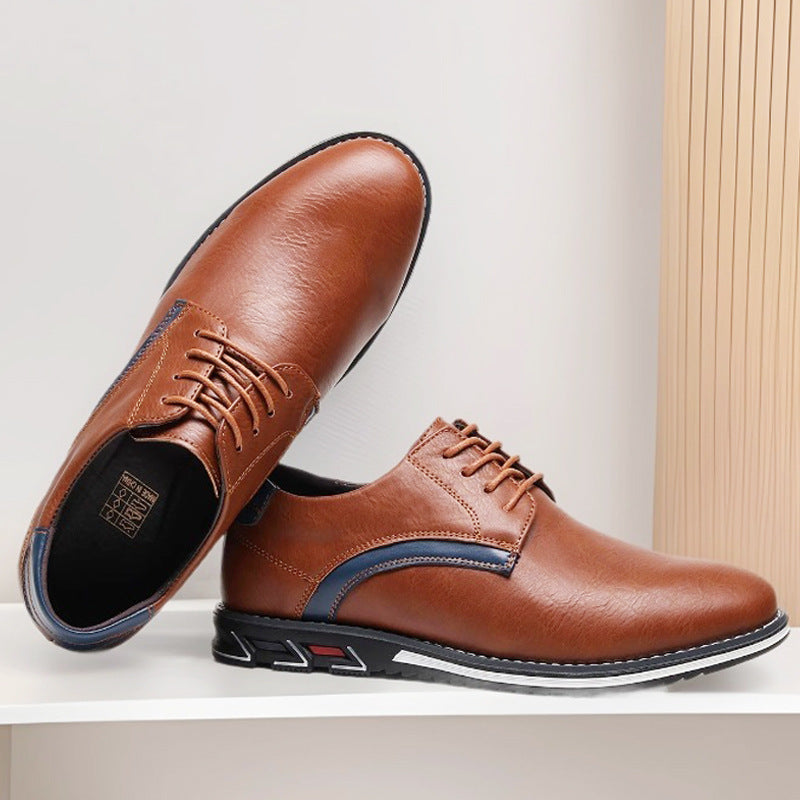 Herrenschuhe Leder Elegant Rutschfest