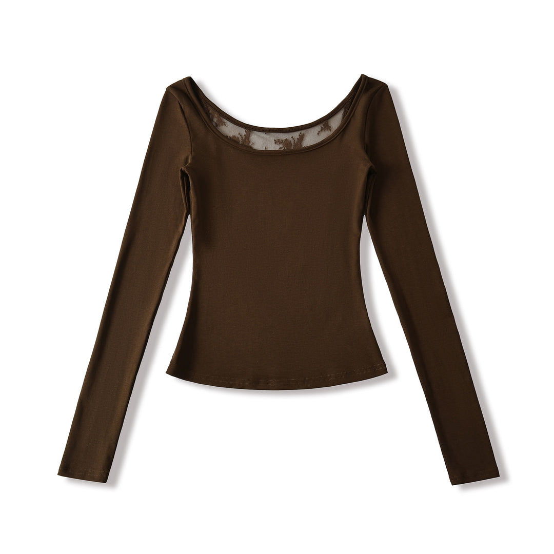 Damen langärmliges Feinripp-Oberteil Fudus