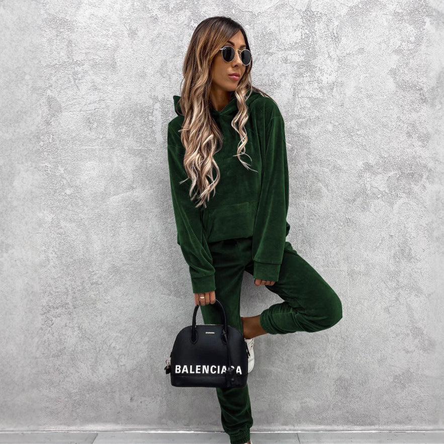 Damen kuscheliger Fleece-Hoodie Fudus