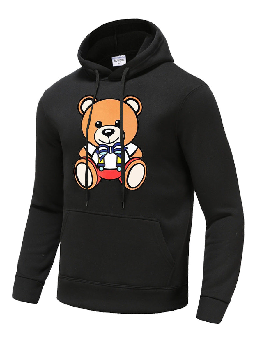 Damen Kapuzenpullover mit niedlichem Bärenmotiv Fudus