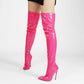 Stiefel Damen Overknee Stiletto Hochglanz