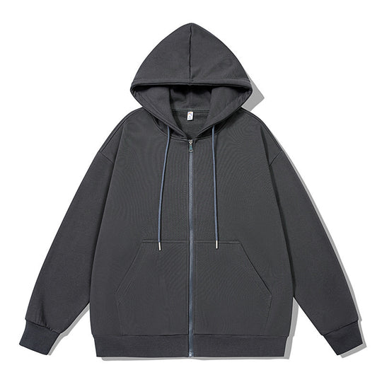 Damen Lässige Hoodie mit Hohem Kragen & Seitentaschen