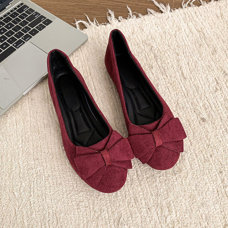 Fudus Damen Ballerinas - Weiches Fußbett & Schleifendetail