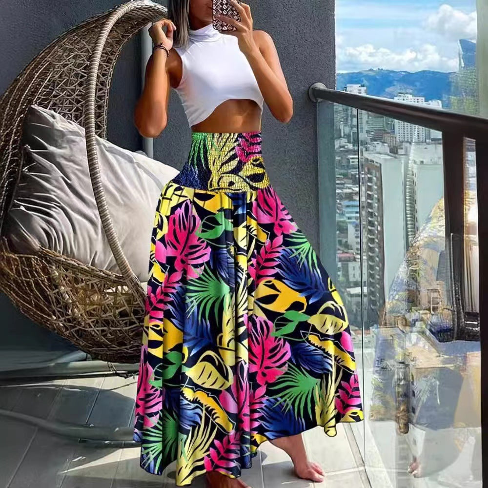 Damen Langer Maxirock mit traumhaftem Mandala-Muster Fudus