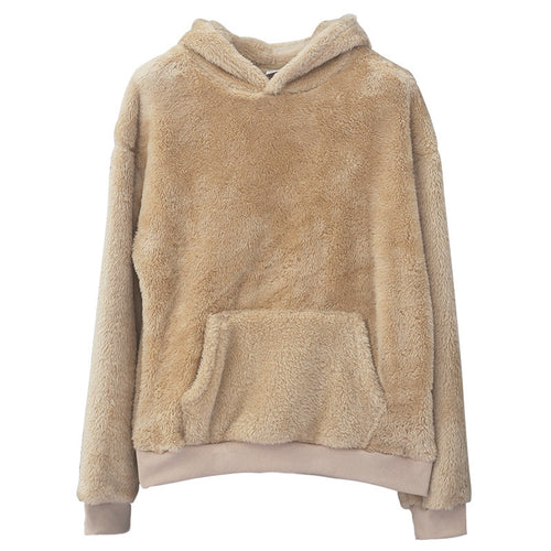 Damen Kuscheliger Fleece-Hoodie Fudus