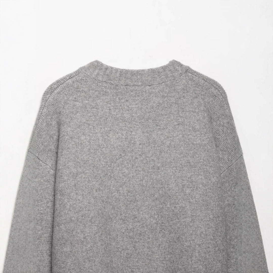 Damen Kurze Strickjacke mit durchgehender Knopfleiste und überschnittenen Schultern Fudus