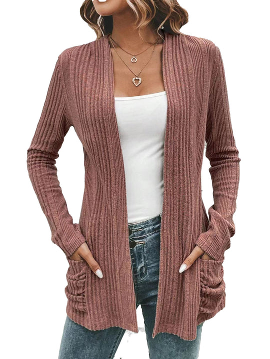 Damen lässige Strickjacke Fudus