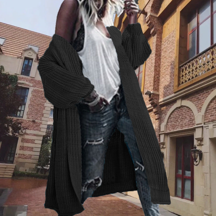 Damen Grobstrickcardigan im lässigen Oversized-Schnitt Fudus