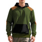Herren Hoodie mit strukturiertem Stoff und kontrastierenden Details Fudus