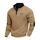 Herren pullover mit halbem Reißverschluss und modischem Schnitt Fudus