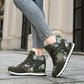 Damen Sportliche High-Top Sneakers mit Camouflage-Muster Fudus