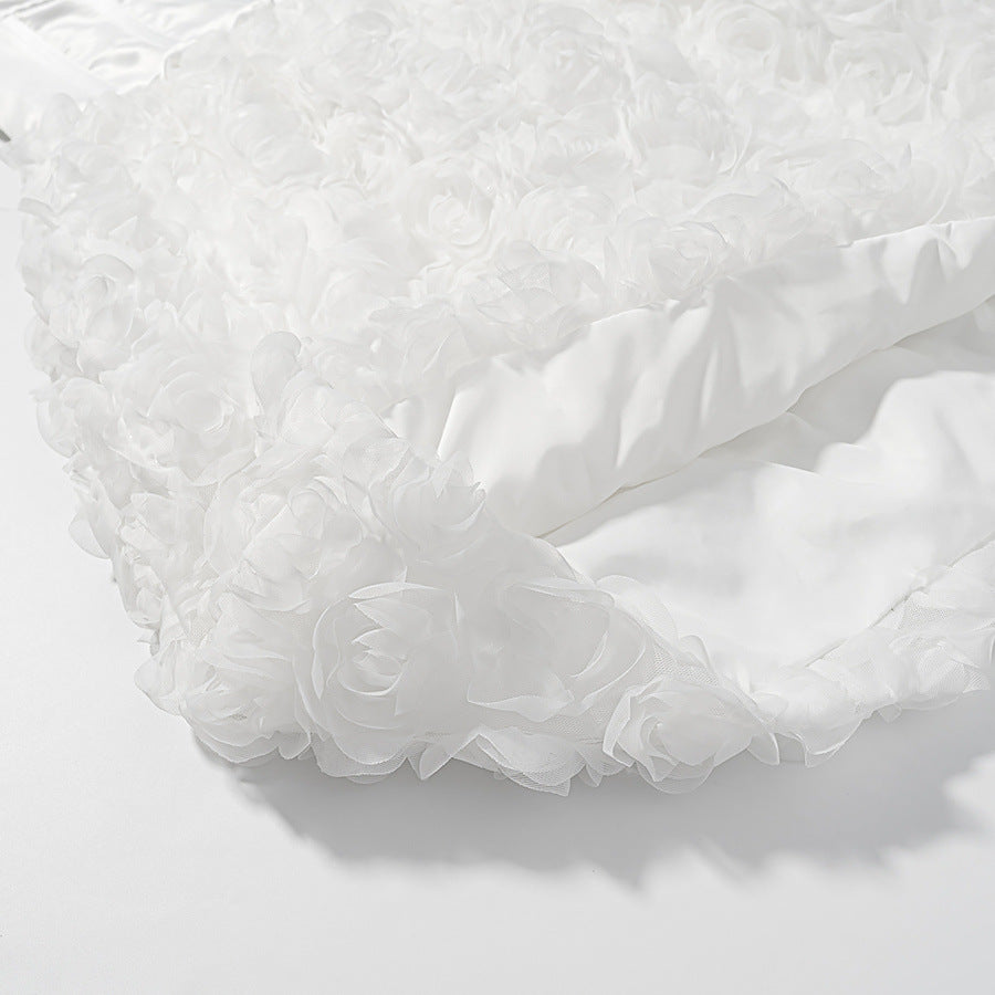 Damen Kleid mit herzerwärmenden Blumenapplikationen Fudus