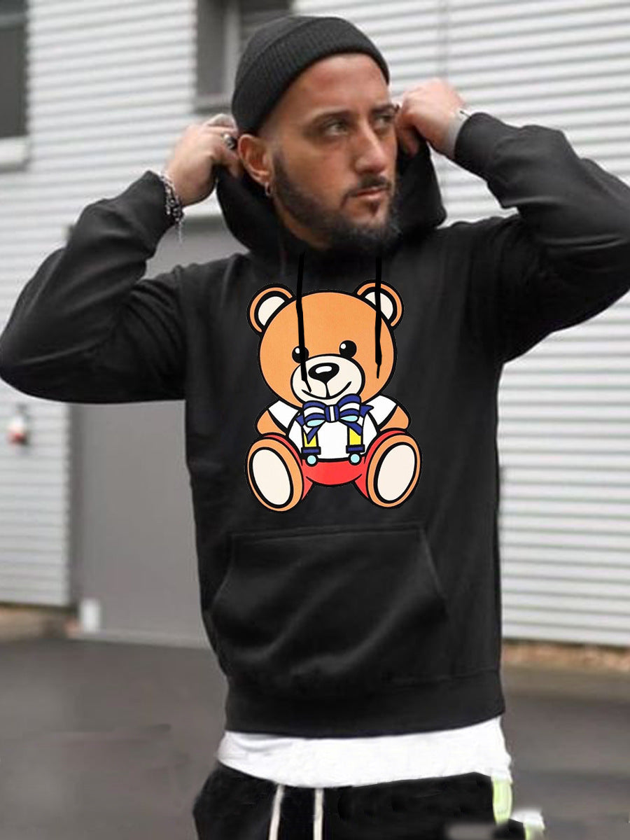 Damen Kapuzenpullover mit niedlichem Bärenmotiv Fudus