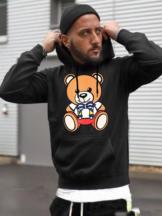 Damen Kapuzenpullover mit niedlichem Bärenmotiv Fudus